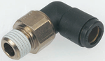 Product image for Legris Threaded-to-Tube Elbow Connector R 1/8 to Push In 4 mm, 3159 Series, 20 bar