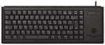 Product image for Cherry Trackball Keyboard Wired PS/2 Compact, QWERTY (US) Black