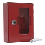 Product image for GLASS FRONT EMERGENCY CABINET & HAMMNER