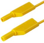 Product image for 4MM SAFETY TEST LEAD,100CM,YELLOW,32A