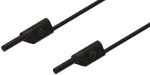 Product image for 2mm safety test lead,200cm,black,CAT III