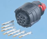 Product image for 9 WAY CABLE SOCKET,10A 1.6MM PIN,SHELL 2