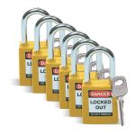 Product image for YELLOW SAFETY PADLOCK