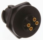 Product image for MINI, 4 WAY RECEPTACLE, SOLDER, PINS