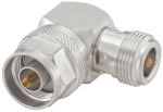 Product image for Right Angle 50Ω Adapter N Plug to N Socket 11GHz
