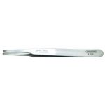 Product image for SMD TWEEZERS 120MM FLAT ROUNDED TIPS 2MM