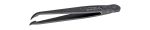 Product image for FULL PLASTIC TWEEZER FINE CURVED TIP ESD