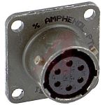 Product image for 6 way panel receptacle, socket contacts