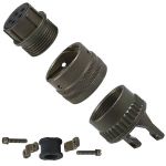 Product image for 8 way plug and cable clamp, pin contacts