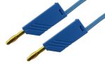 Product image for 4MM STACKABLE PLUG 2M TEST LEAD, BLUE