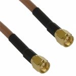 Product image for SMA NON-BOOTED CABLE ASSEMBLY RG-142 12"