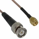 Product image for SMA PLUG - BNC PLUG LEAD RG-316 24"