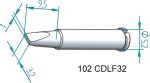 Product image for SOLDERING TIP ERSADUR, LEAD FREE, 3.2MM