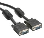 Product image for ROLINE HQ VGA W. FERRITE+DDC HD15 M/M 3M