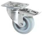 Product image for STAINLESS STEEL SWIVEL CASTOR 125MM