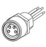 Product image for M8 FEMALE SOCKET WITH WIRES, 0.25MM, 4W