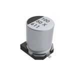 Product image for KEMET 100μF Electrolytic Capacitor 25V dc, Surface Mount - EXV107M025A9HAA