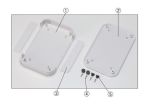 Product image for ABS PLASTIC BOX,240X35X240, PF, WHITE