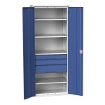 Product image for Bott 2 Door Steel Lockable Floor Standing Storage Cabinet, 2000 x 800 x 550mm