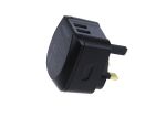 Product image for AC/DC USB CHARGER 2.4A DUO TRAVELLER