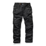 Product image for SCRUFFS TRADE FLEX TROUSER BLACK 32S