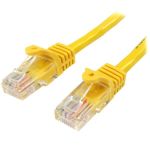 Product image for Startech Yellow PVC Cat5e Cable UTP, 3m Male RJ-45