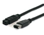 Product image for 6 FT 1394B FIREWIRE CABLE 9-6 PIN M-M