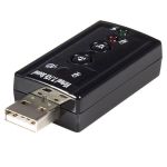 Product image for USB 7.1 CHANNEL SOUND CARD ADAPTER WITH