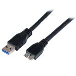 Product image for 1M 3 FT CERTIFIED SUPERSPEED USB 3 MICRO