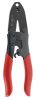 Product image for Ratchet crimp tool w/red handle,75ohm