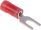 Product image for Spade terminal, PLASTI-GRIP, red, M4