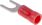 Product image for Spade terminal, PLASTI-GRIP, red, M4