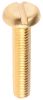 Product image for Brass slotted pan head screw,M6x30mm