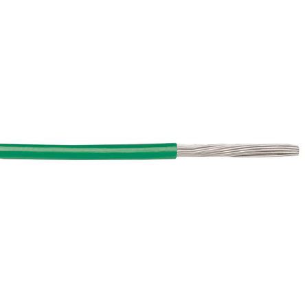Alpha Wire EcoWire Series Green 2.1 mm² Hook Up Wire, 14 AWG, 41/0.25 mm,  30m, MPPE Insulation