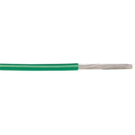 Alpha Wire EcoWire® 600V Hook-up / Lead Wire - 16 AWG Stranded Conductor -  Tinned copper - Green - 100ft - 6716 GR005