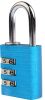 Product image for Blue Combination Safety Padlock 30 mm