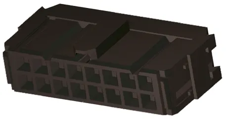 Product image for AMP-Latch receptacle,0.08-0.15mm²,16way