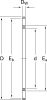 Product image for Thrust Needle Roller Bearing AXK 1730, 17mm I.D, 30mm O.D