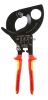 Product image for Knipex VDE/1000V Insulated 280 mm Ratchet Cable Cutter