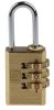 Product image for Brass Combination Padlock 20 mm