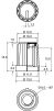 Product image for RS PRO Potentiometer Knob, Push-On Type, 13mm Knob Diameter, Grey, D Shaped Shaft Type, 6mm Shaft