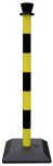 Product image for Self Assemble Blk/Yellow Post,Empty Base