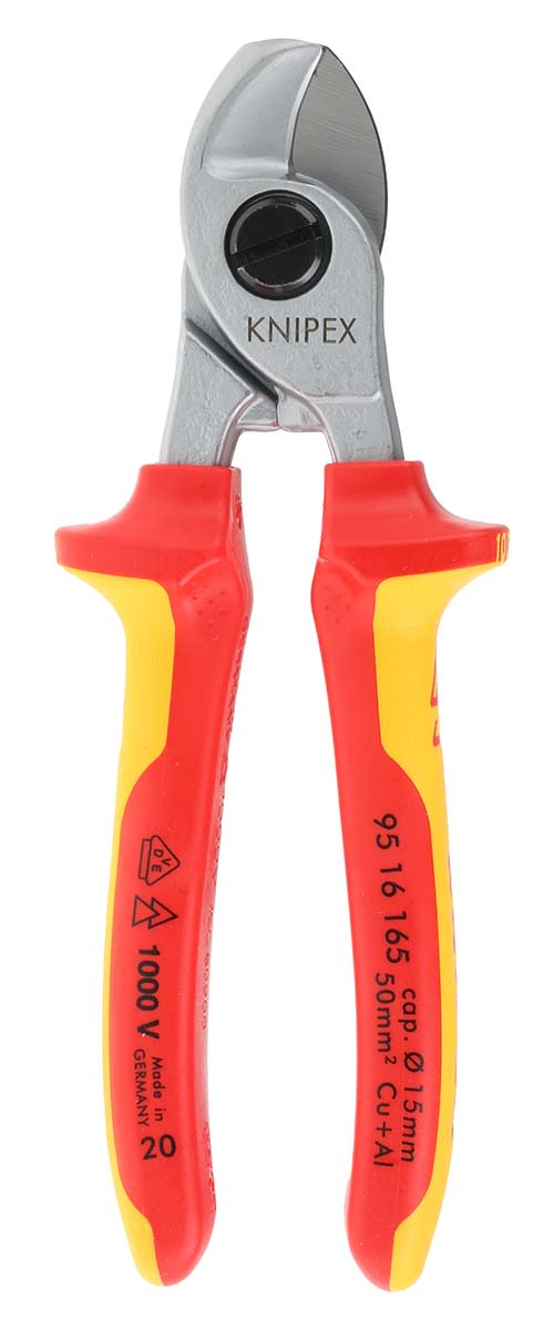 Knipex VDE/1000V Insulated 165 mm Flush Cutters - RS Components