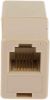 Product image for Beige 6way straight through RJ11 coupler