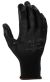 Product image for Black Nitrile coated polyester glove 9