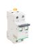 Product image for Schneider Electric Acti 9 2A MCB Mini Circuit Breaker, 2P Curve C