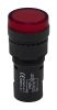 Product image for RS PRO, Panel Mount Red LED Pilot Light, 16mm Cutout, IP40, Round, 24 V ac/dc