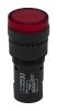 Product image for RS PRO, Panel Mount Red LED Pilot Light, 16mm Cutout, IP40, Round, 120 V ac/dc