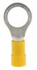 Product image for Yellow M10 ring terminal,4-6sq.mm wire