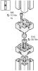 Product image for 40X40MM PROFILE CONNECTOR, 10MM GROOVE